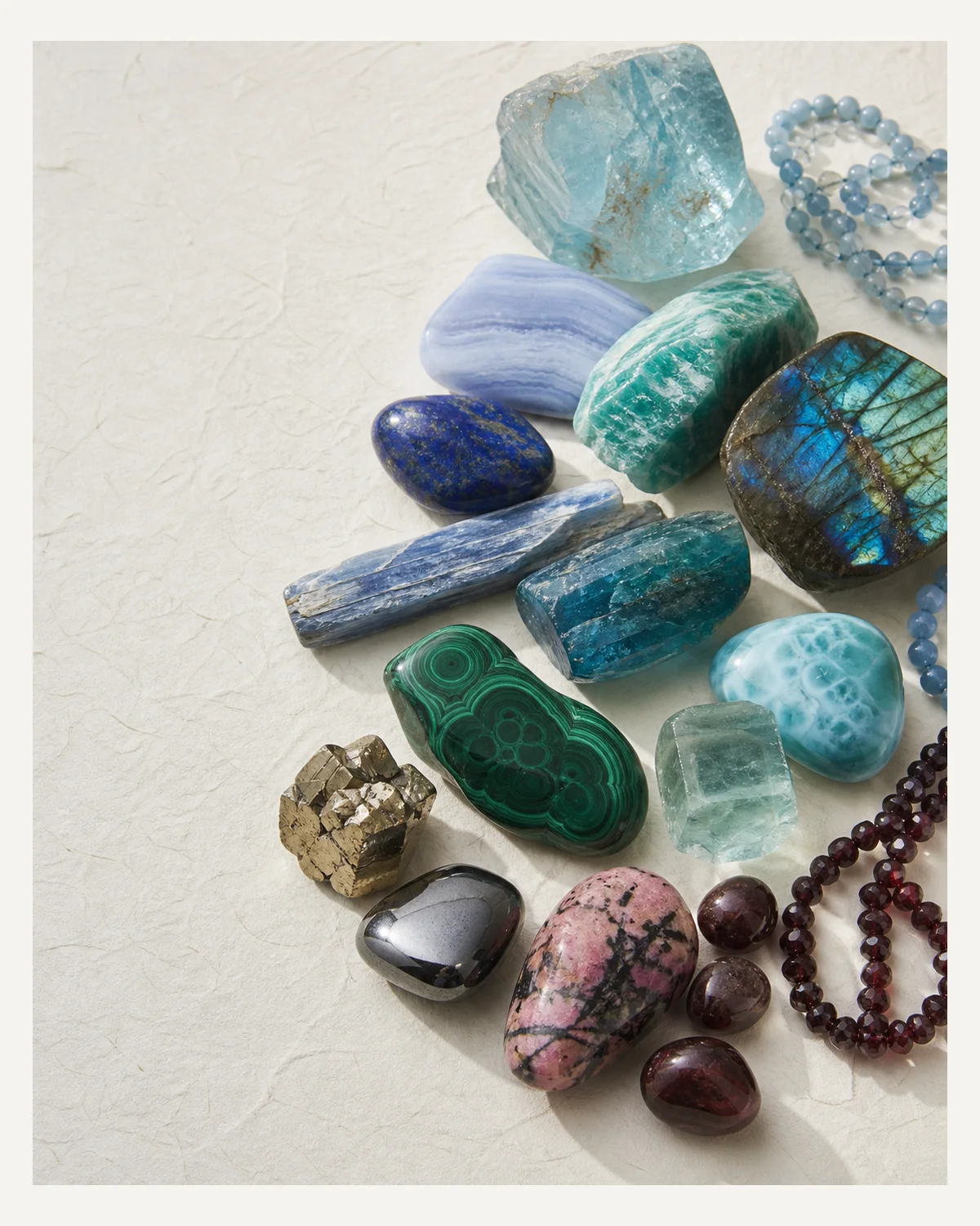 Mineral Gemstones reference board